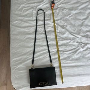 Zac Posen Black Leather Crossbody Purse